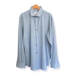 Mizzen+Main Mens Long Sleeve Performance Button Up, XL Trim Fit